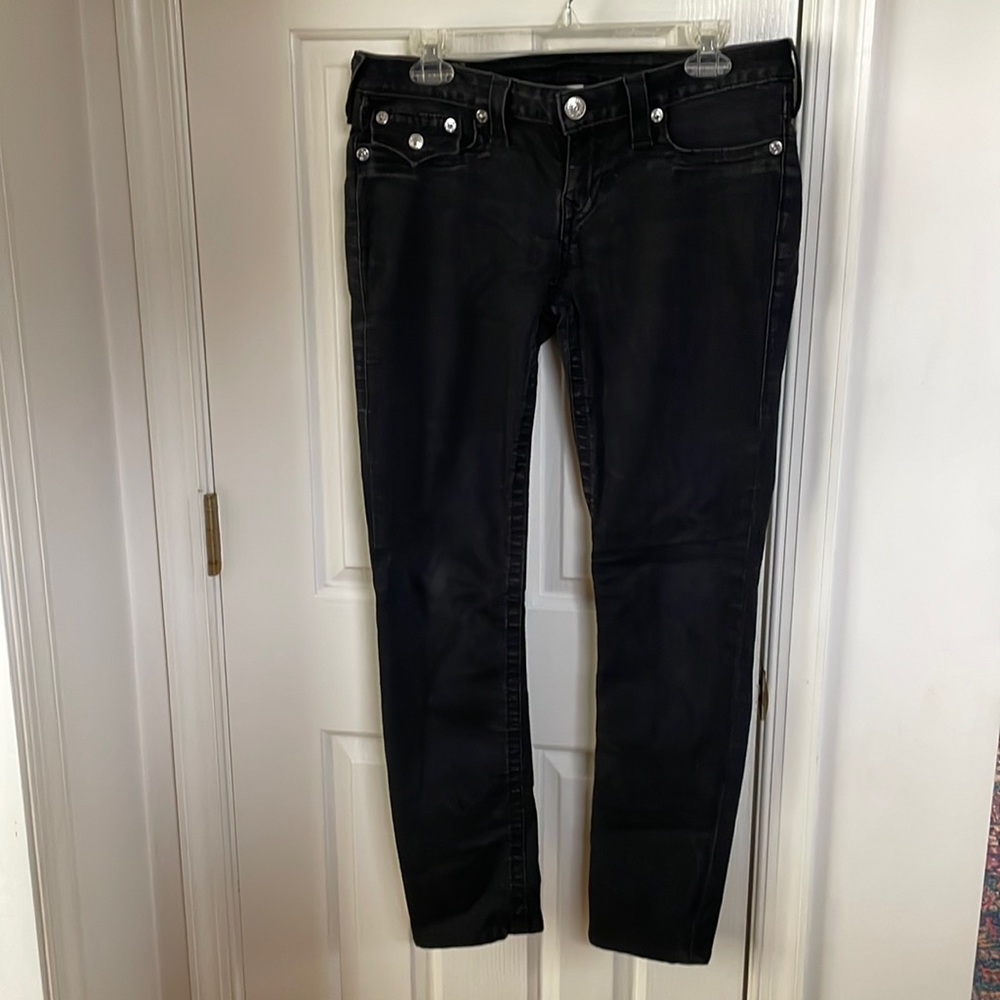 True Religion women’s jeans. Black, size 31. Lightly used, in great condition.